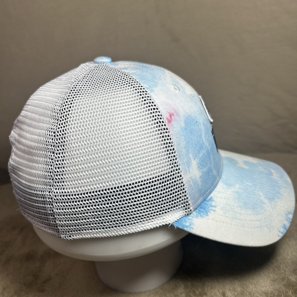 Kentucky Derby 47 Brand Womens Trucker Hat Snapback Blue Pink Tie Dye Ca - Picture 4 of 7